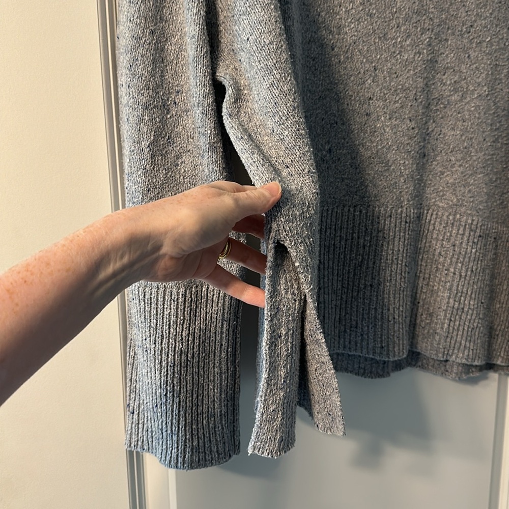 Duck Egg Blue Knit Sweater View 2